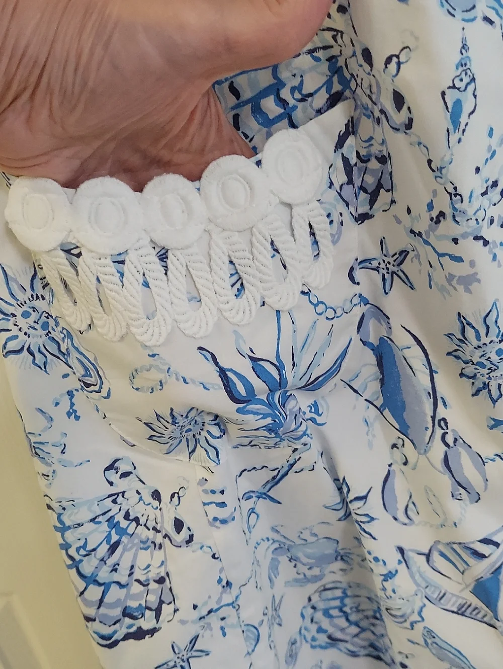 Lilly Pulitzer 'Anabelle' Dress, NEW! Size 16, Blue & White - Picture 11 of 14